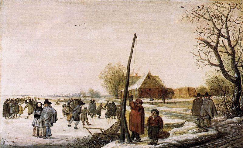 Landscape with Frozen River, Barend Avercamp